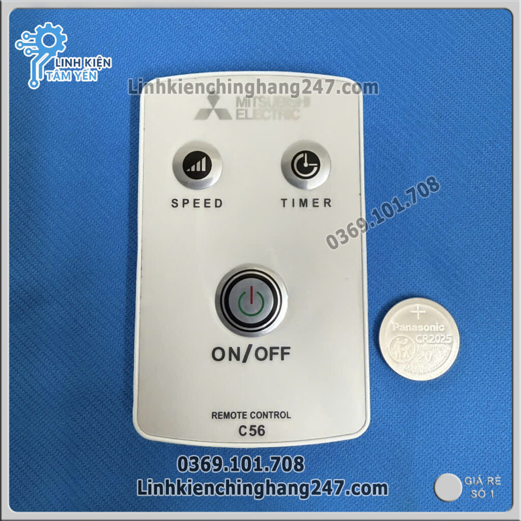 Điều Khiển Quạt Trần Mitsubishi C56-RQ4/ C56-RQ5 Mã F13302P00