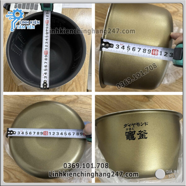 Kích thước Ruột Nồi Cơm Điện Cao Tần Panasonic SR‑HB184