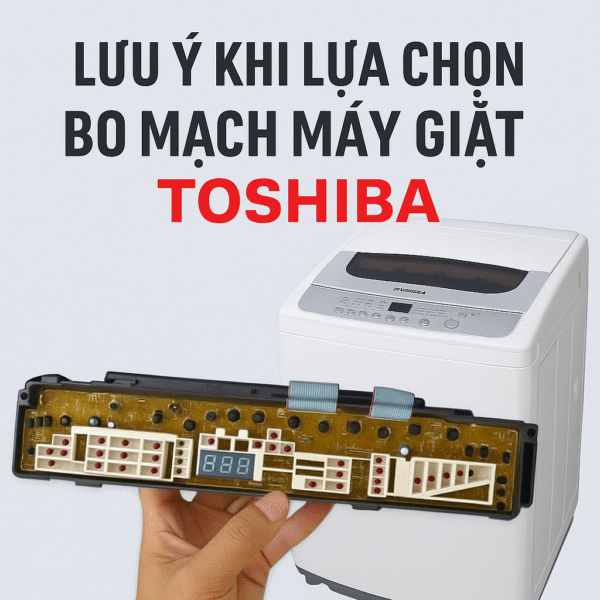 Lưu ý khi lựa chọn mua bo mạch máy giặt Toshiba – Tránh mất tiền oan!