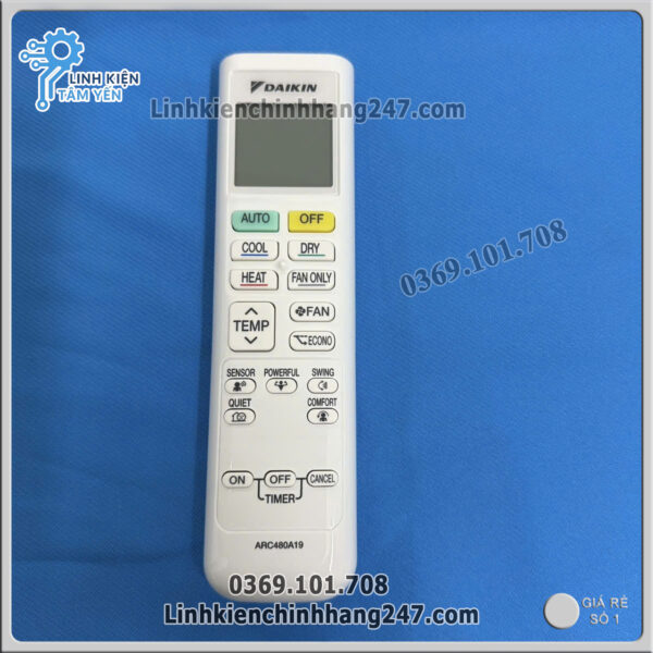 Điều khiển điều hòa Daikin 2 chiều mã 4017174-8 chính hãng