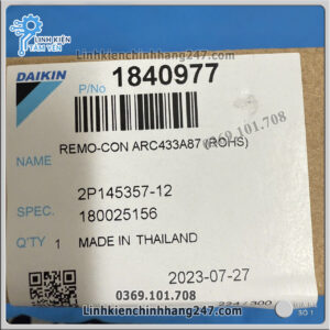 Điều khiển điều hòa Daikin ARC433A87 FTXM25HVMV chính hãng