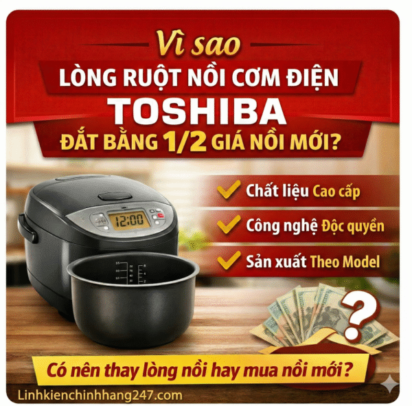 Vì sao lòng ruột nồi cơm điện Toshiba chính hãng giá lại đắt?