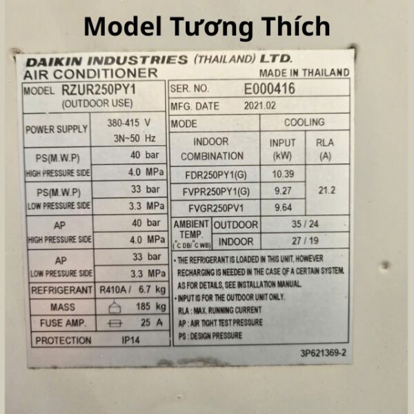 Bo Mạch Biến Tần Điều Hòa Daikin RZUR250PY1 Chính Hãng