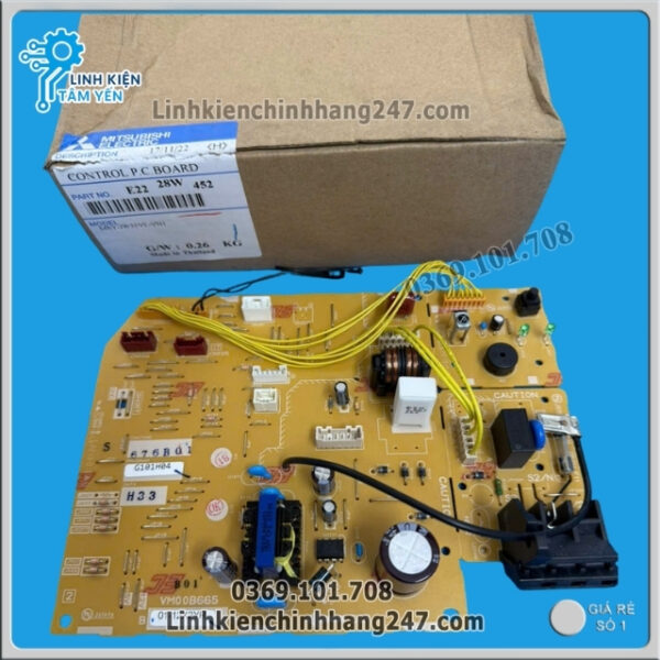 Bảng Mạch Điều Khiển Dàn Lạnh Mitsubishi MSY-JW35VF-VN1 Mã E2228W452 Mới 100% Chính Hãng