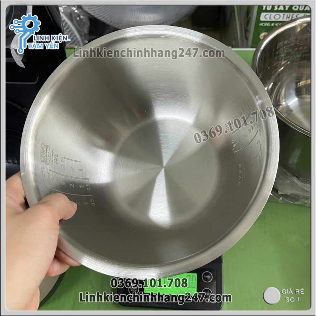 Lòng Nồi Cơm Điện Panasonic SR-PA10E7 Inox 316 – Bền Đẹp, Chắc Chắn, Dễ Vệ Sinh