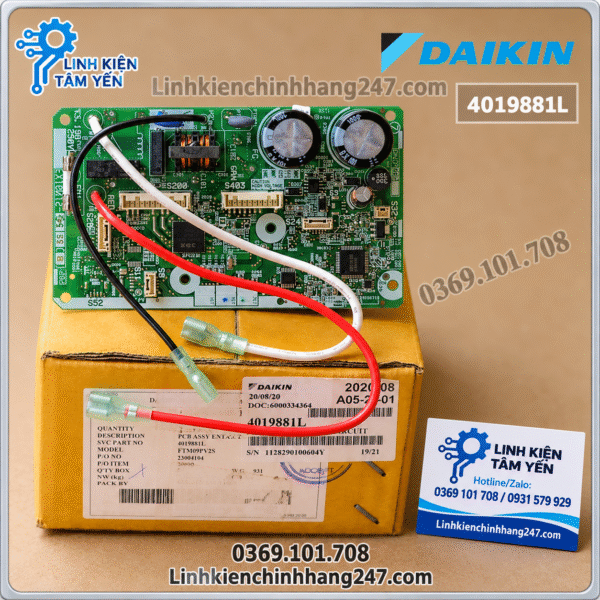 BO MẠCH DÀN LẠNH ĐIỀU HÒA DAIKIN FTM09PV2S