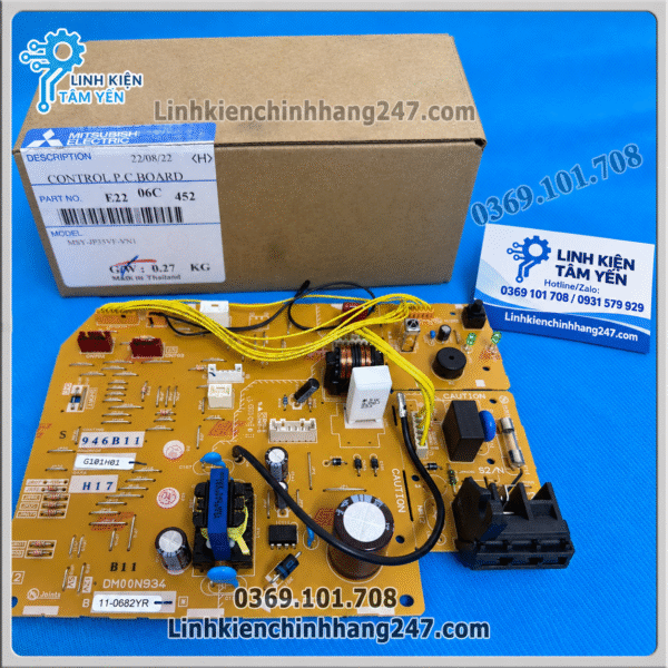 Bo mạch điều khiển dàn lạnh Mitsubishi Electric MSY-JP25VF mã E225U6452