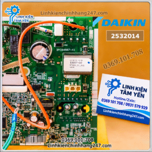 Bo Mạch Chính Dàn Nóng Daikin RKQ12TV2S, RKF12UV2S, ARKC12TV2S Mã 2532014 Chính Hãng Mới 100%