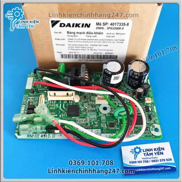Bo Mạch Dàn Lạnh Máy Lạnh 2 Chiều Daikin FTHF35RAVMV Mã 4017355-8 Chính Hãng
