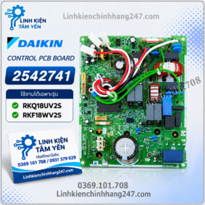 Bo Mạch Dàn Nóng Điều Hòa Daikin RKQ18UV2S, RKF18WV2S Mã 2542741 Thay Thế 4026410 Chính Hãng Mới 100%