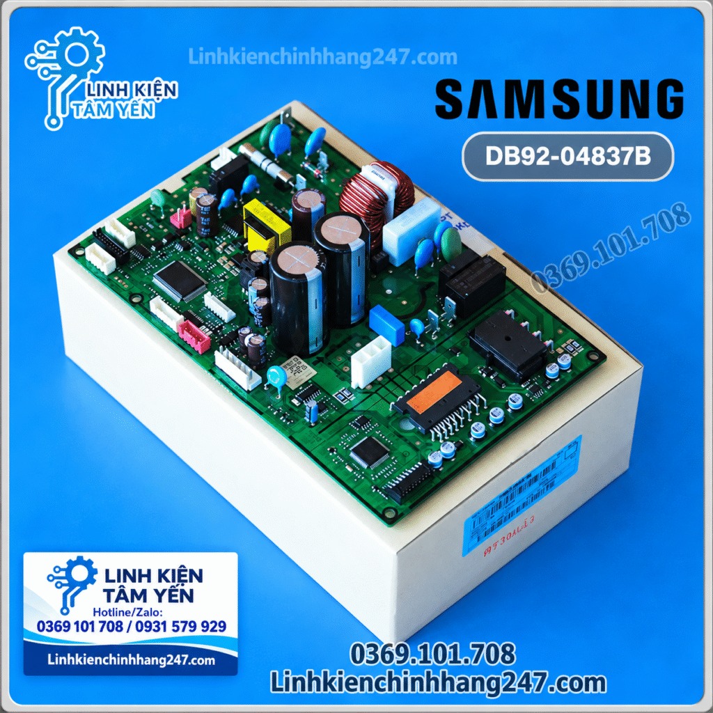 Bo Mạch Dàn Nóng Điều Hòa Samsung Inverter DB92-04837B Chính Hãng Mới 100%
