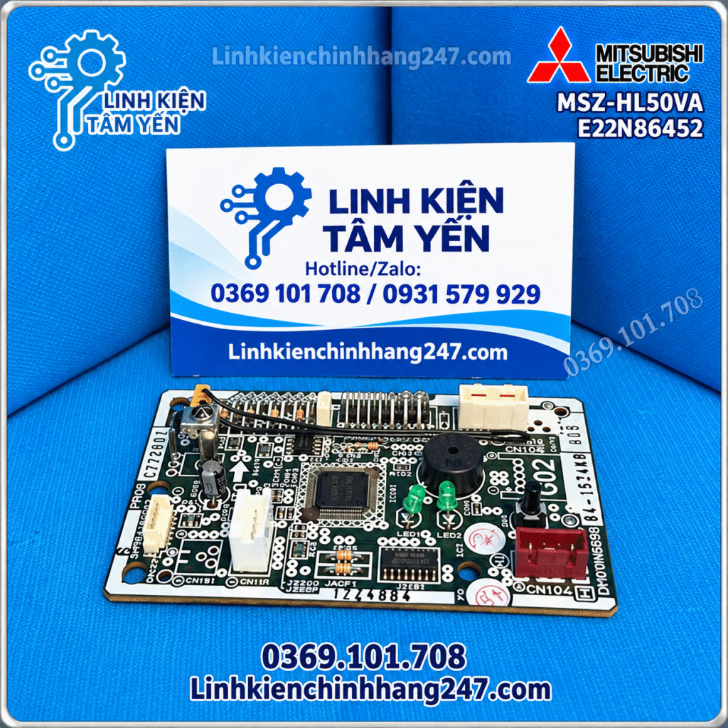 Bo Mạch Điều Khiển Dàn Lạnh Điều Hòa Mitsubishi Electric MSZ-HL50VA Mã E22N86452 Chính Hãng