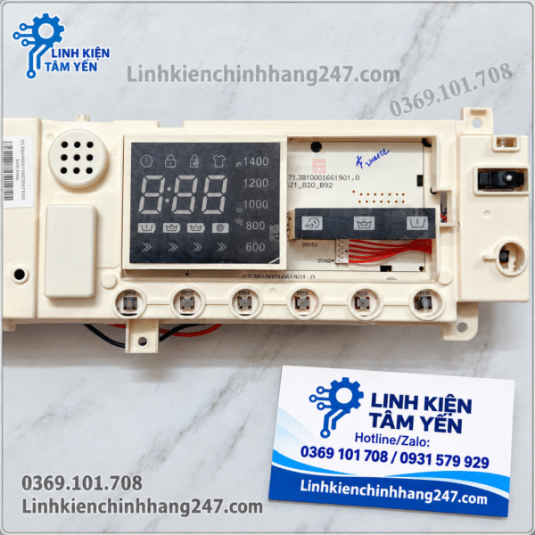 BO MẠCH ĐIỀU KHIỂN CHÍNH MÁY GIẶT MIDEA MFC80-1401, MFC90-1401