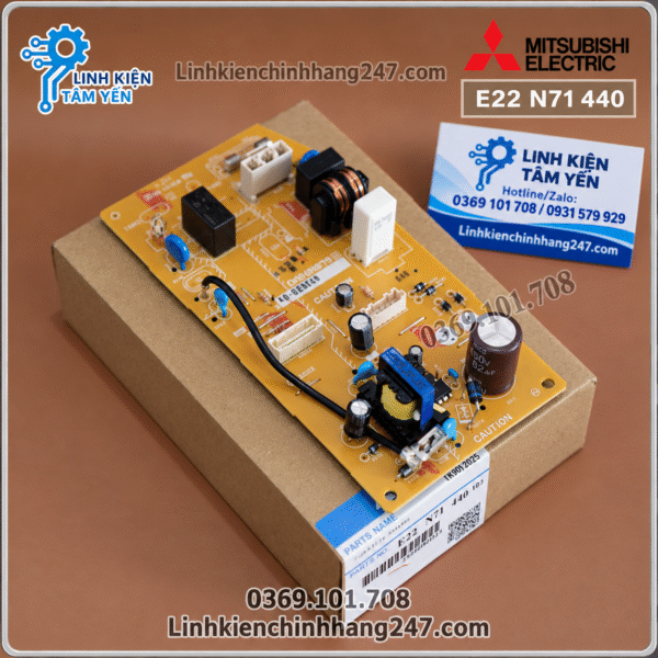Bo Mạch Nguồn Dàn Lạnh Mitsubishi Electric MS-GL09/13/15VF, MS-HM25/35/50VA, MS-HP25/35VF Mã E22N71440 Chính Hãng Mới 100%