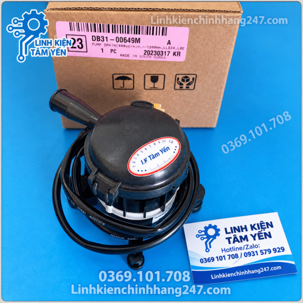 Bơm Nước Ngưng Điều Hòa Âm Trần Samsung AC140JN4DEH/AF Mã DB31-00649M Chính Hãng