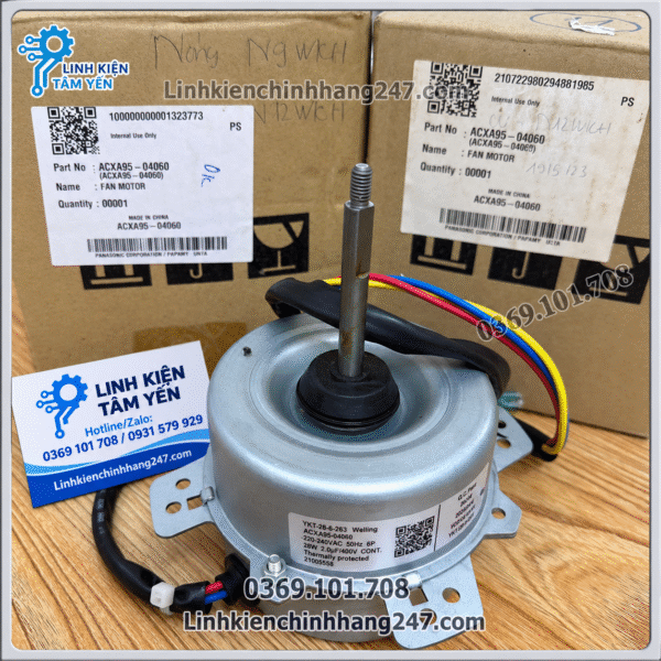 Động cơ quạt dàn nóng điều hòa Panasonic CU-N12WKH / CU-QN12WKH / CU-PN12WKT Mã ACXA95-04060